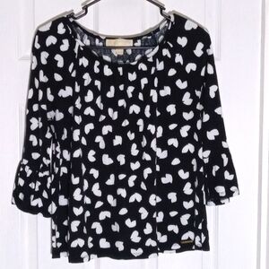 MICHAEL Michael Kors heart print knit top Medium